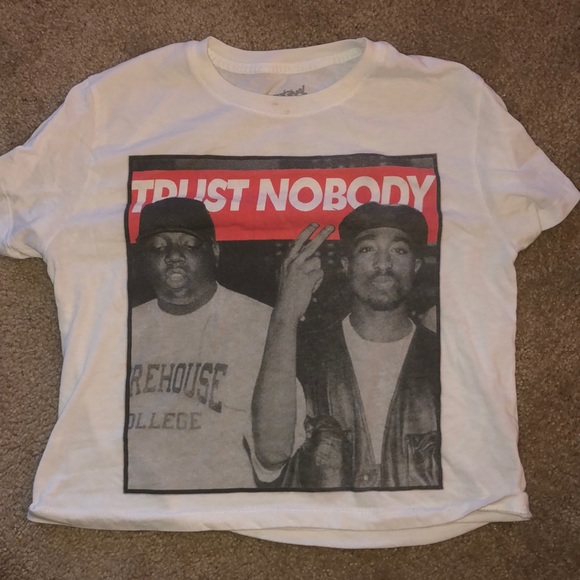 Tops - Trust Nobody White Tee